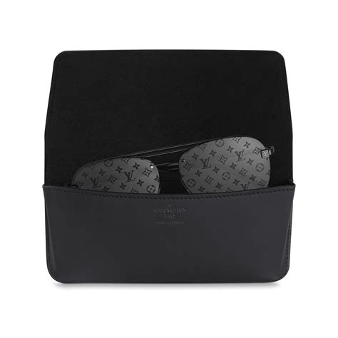 Woody Glasses Case Monogram Eclipse Canvas 